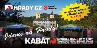 Hrady CZ - Rožmberk n/V - 1.8.-2.8.2025, 2 permanentky