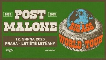 2× vstupenka na Post Malone – Praha 12. 8. 25