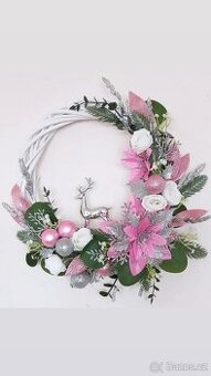 Vánoční zimní věnec