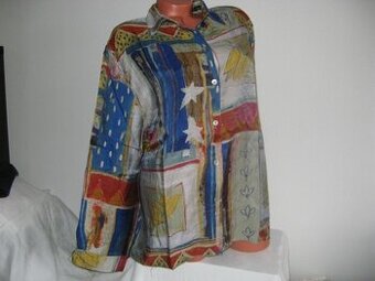 halenka-košile dámská cca XL-dlouhý rukáv