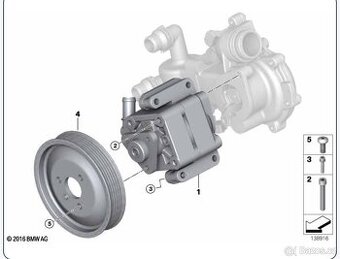 servo čerpadlo, hřeben řízení bmw