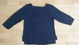 Modrý svetr s metalickou nití Reserved