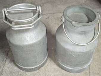 Hliníková konev na mléko