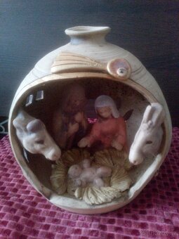 BETLÉM KERAMICKÝ SVÍCEN průměr 22 CM