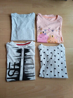 Trička s dl. rukávem vel. 134 - 1