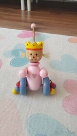 Dřevěný jezdík princezna