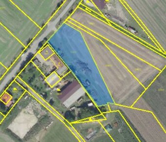 Stavební pozemek 2145 m2, Bělušice, Kolín