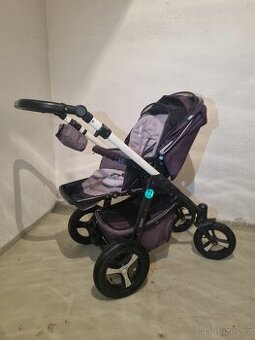 Kočárek Baby Design Husky - kombinovaný tmavě šedý
