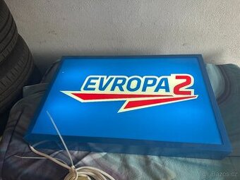 SVĚTELNÁ REKLAMA, REKLAMNÍ POUTAČ , EVROPA 2