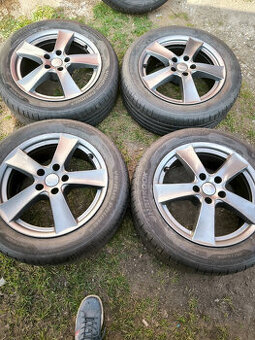 4x alu (5x112) letní pneu 215/55 r17 (7 mm)
