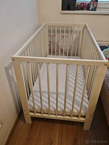 Prodám dětskou postýlku Gulliver IKEA, včetně matrace