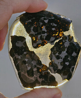 Meteorit Sericho - 3 plátky pallasitu