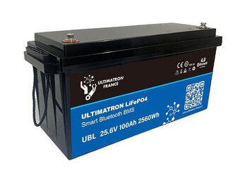 Prodám dvě nové - Ultimatron Smart BMS 25,6V/ 100Ah baterie