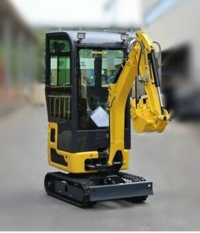 pásový bagr, bagr s kabinou, kabinový bagr, motor Kubota