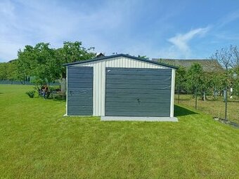 Plechová garáž 4,5x6m - 1