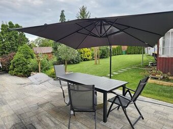 Schneider Slunečník Rhodos Junior antracitový 270 x 270 cm - 1