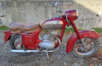 Jawa-ČZ 250 / 353 půlbuben (mezityp), rok výroby 1955