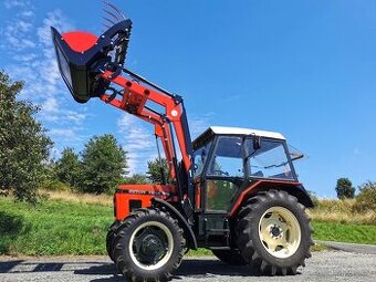 MONTÁŽ ČELNÍHO NAKLADAČE NA ZETOR, ZDARMA JOYSTICK A VIDLE..