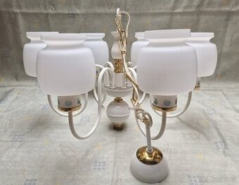 lustr+stolní lampa