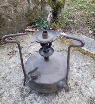 Starožitný švédský mosazný vařič stáří 70 let zn. Primus