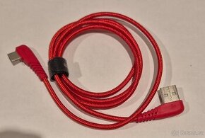 Datový kabel USB, USB C, 100 cm, ohnutý 90 stupňů