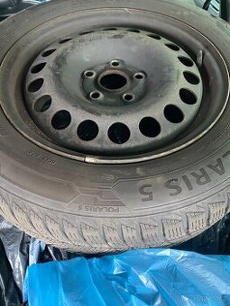 Plechové disky 16” 5x112 a zimní pneu 205/60/R16
