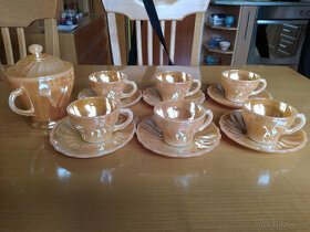 Čajový, kávový servis Anchor Hocking made in USA