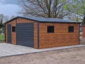 Plechová garáž 6x5 sedlová střecha EXTRALINE