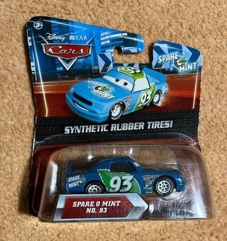 Autíčko Spare O Mint č.93 s měnícíma očima Cars Disney Pixar