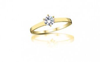 ZÁSNUBNÍ PRSTEN S DIAMANTEM 0,23Cts