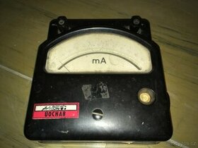 Školní/laboratorní analogový miliampérmetr 60 mA