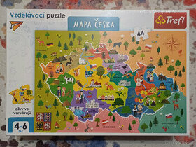 Vzdělávací puzzle - mapa Česka (Trefl)