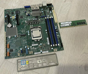 Supermicro X11SSH-TF, Intel Xeon 1270v5, 8GB RAM, 2x 10Gbit