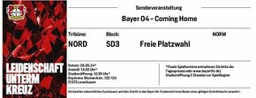 Bayer Leverkusen Comming home lístky 26.5.2024