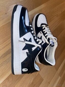 BAPE Bapesta Black/White – Velikost 43