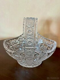Broušený košík Bohemia Crystal - 1