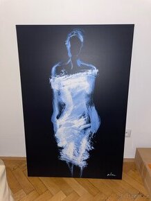 Obraz, žena v šatech, 119x78cm