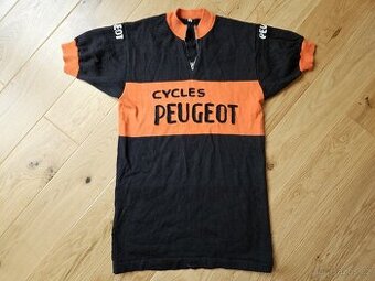 Retro vlněný italský dres Peugeot - 1