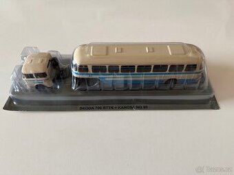 Prémiový model Škoda 706 RTTN + Karosa NO 80 1:43