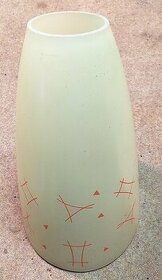 Skleněné stínidlo retro lustru - 60. léta 20. století