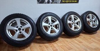 Alu kola R16 5x120 Borbet + zimní pneu 205/65/16 C Nokian