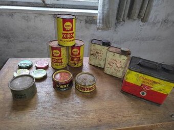 Staré plechovky SHELL