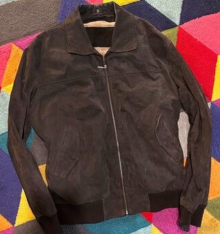 PÁNSKÁ ZIMNÍ CELOROK KOŽENÁ BUNDA XXL -100% LEATHER