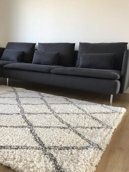 Koberec, 135×190 cm, krémová