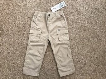 NOVÉ béžové (krémové) kalhoty vel. 86 (12-18 měs) zn. F&F