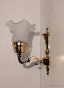 mosazná lampa lampička stínidlo zvoneček, až 2ks