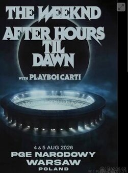 The Weeknd- Warszawa, 5.8.2026, 2 x sedenie