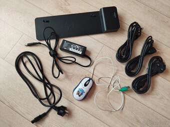HP2013 UltraSlim Docking Station-2x Display ports,kabel,myš - 1
