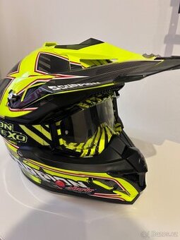 Přilba SCORPION VX-15 EVO AIR MAGMA černo/neonově žlutá