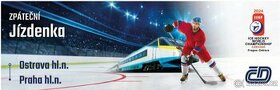 Jizdenka do vlaku na mistovstvi sveta v hokeji MS v hokeji